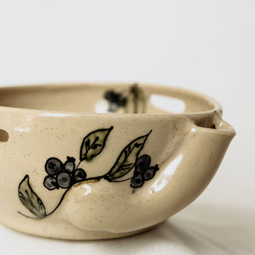 Handmade Viral Vortex Berry Bowl – Made in Canada - Wheel Thrown Stoneware