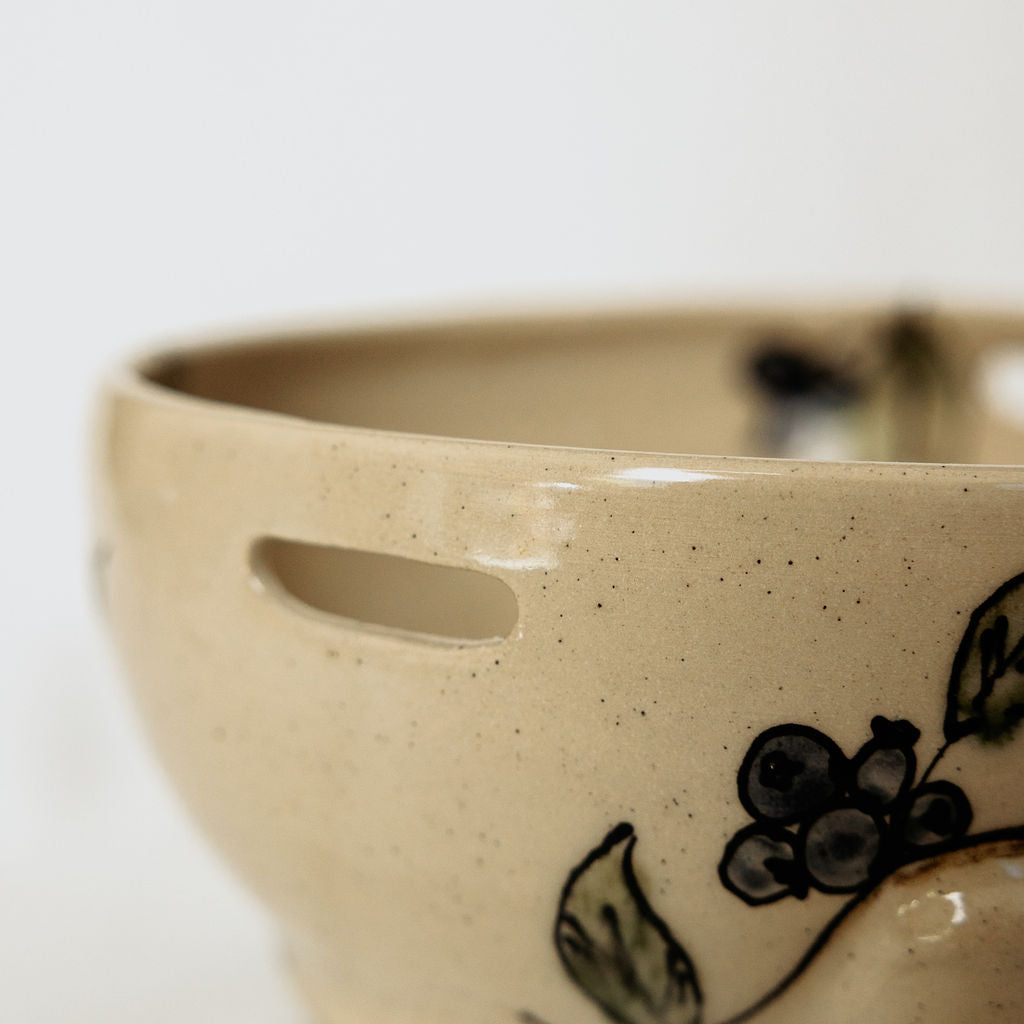 Handmade Viral Vortex Berry Bowl – Made in Canada - Wheel Thrown Stoneware