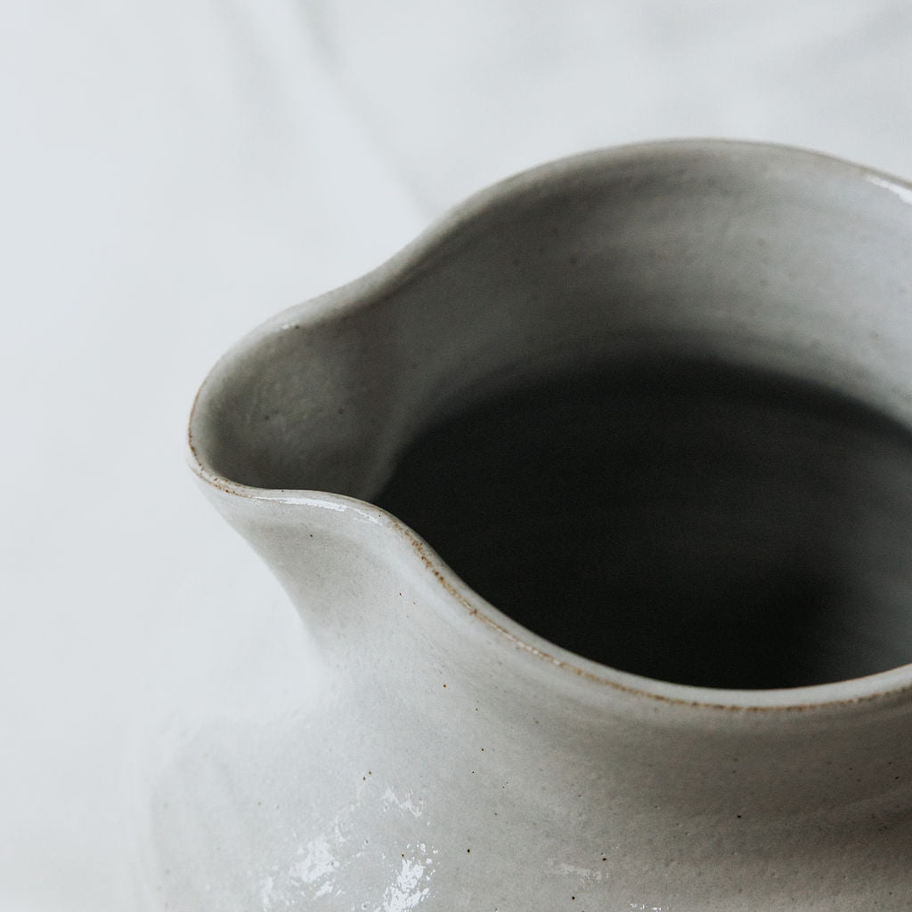 Handmade Pottery Pitcher | Rustic Ceramic Water Jug | Farmhouse Stoneware Pitcher | Handmade in Canada