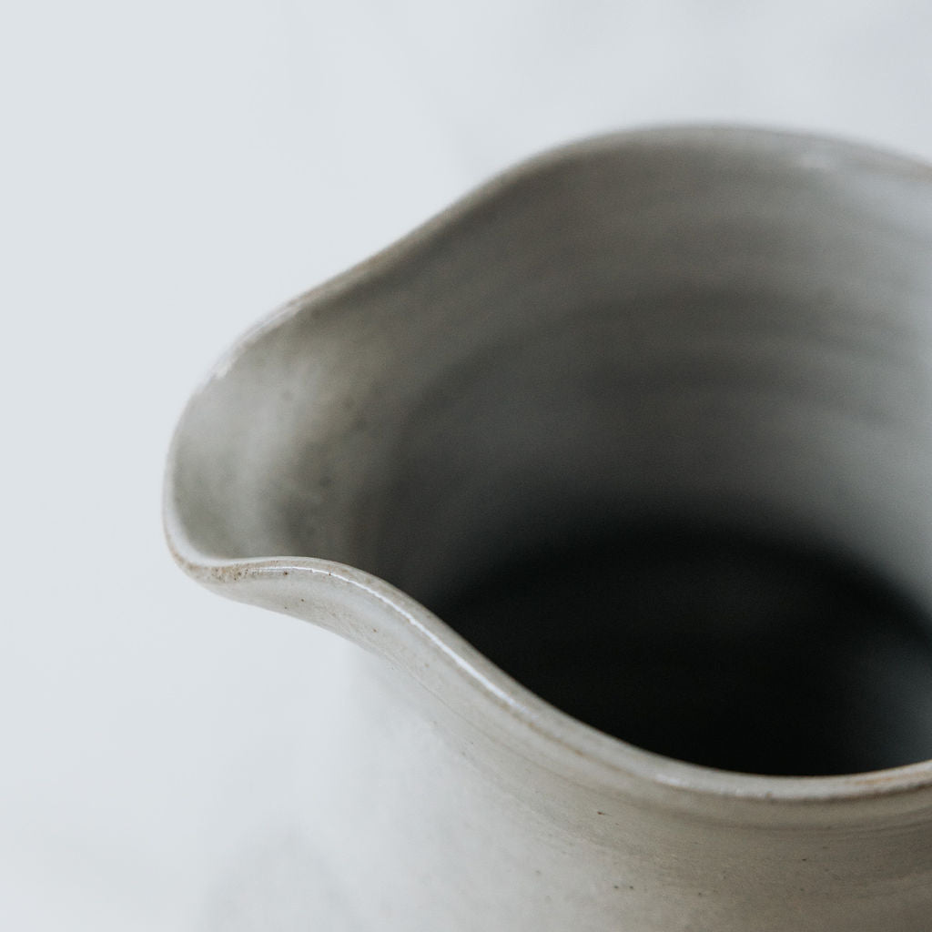 Handmade Pottery Pitcher | Rustic Ceramic Water Jug | Farmhouse Stoneware Pitcher | Handmade in Canada