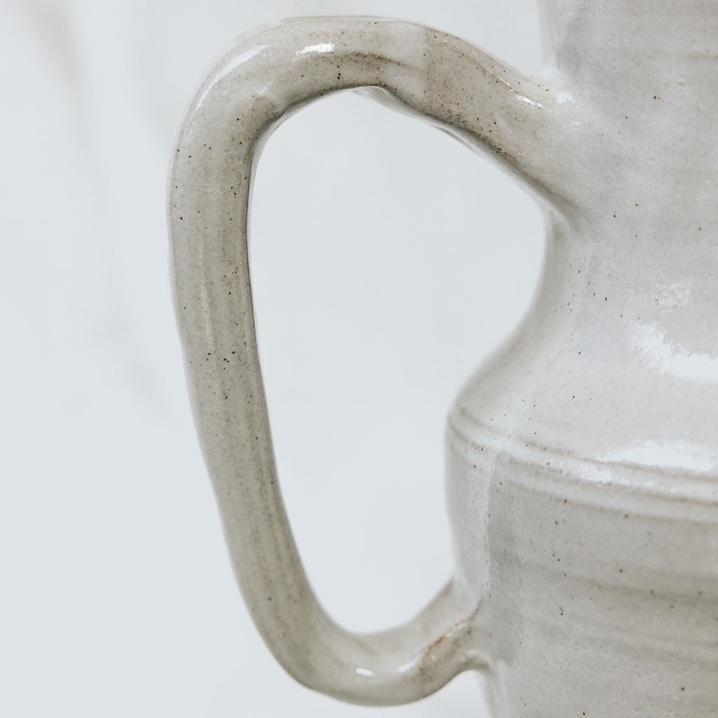 Handmade Pottery Pitcher | Rustic Ceramic Water Jug | Farmhouse Stoneware Pitcher | Handmade in Canada