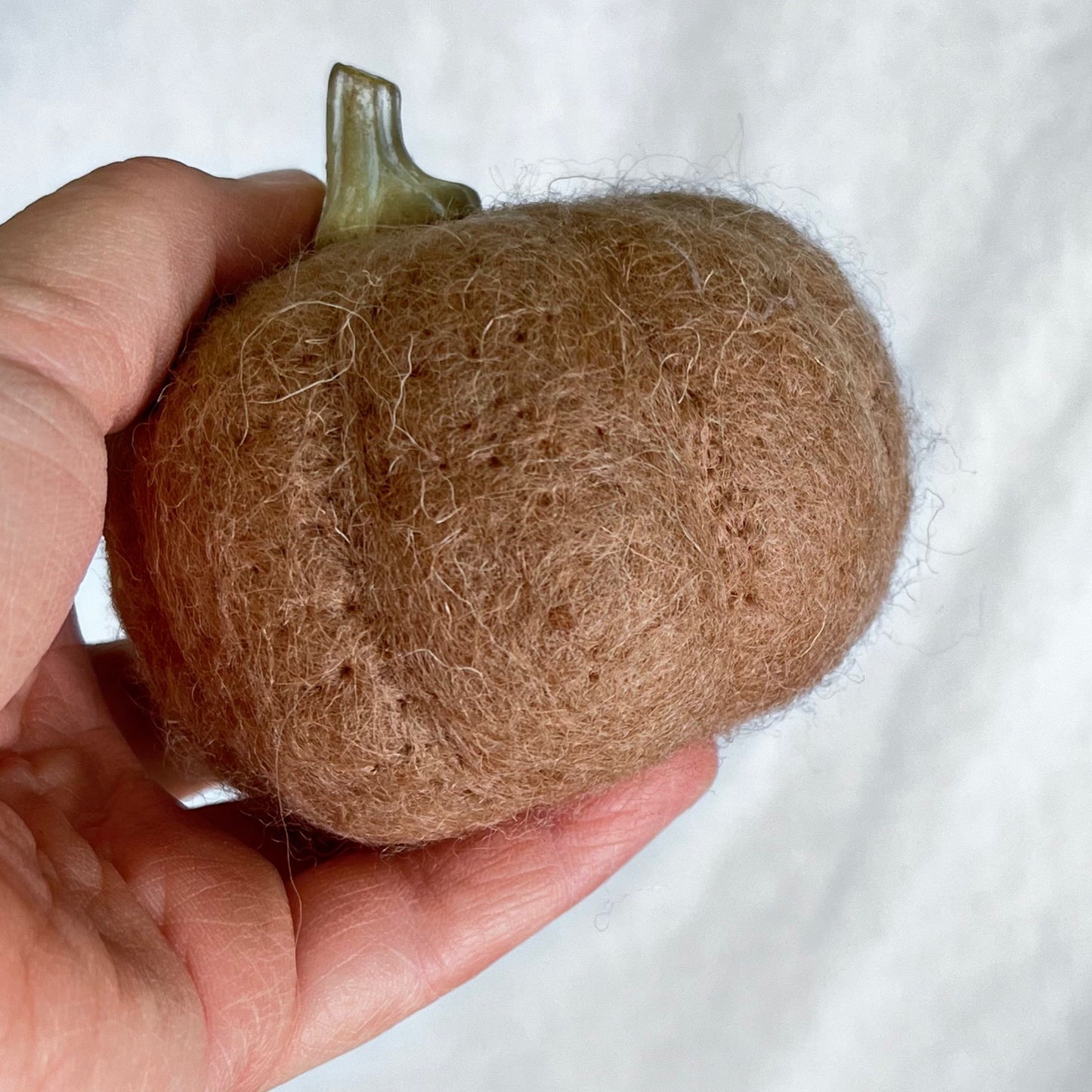 Small Felt Pumpkin in Terracotta